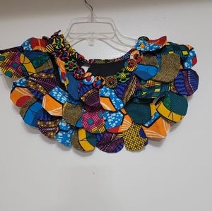 Ankara bib necklace